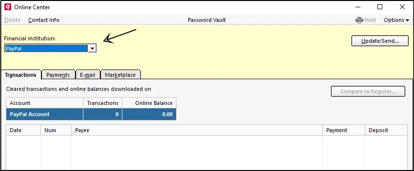 Quicken Error OL-223